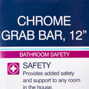 drive Chrome Knurled Grab Bar, 12 Inch (Box of 3)