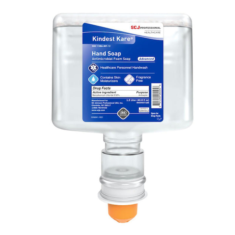 SC Johnson Professional USA Inc Kindest Kare Advanced BZK Antimicrobial Soap Refill Bottle for 155909 Dispenser (3/CS) 