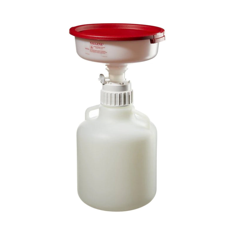 Thermo Scientific Safety Waste Funnel System Nalgene HDPE / Polypropylene 10 Liter Capacity 