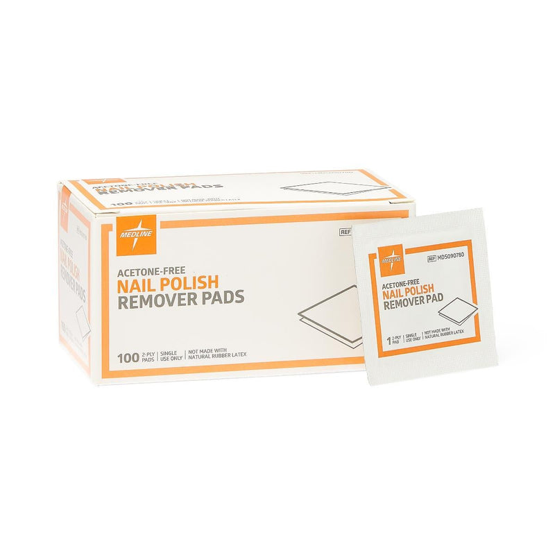 Nail Polish Remover Pad Medline 1-1/4 X 3 Inch (Case of 1000)