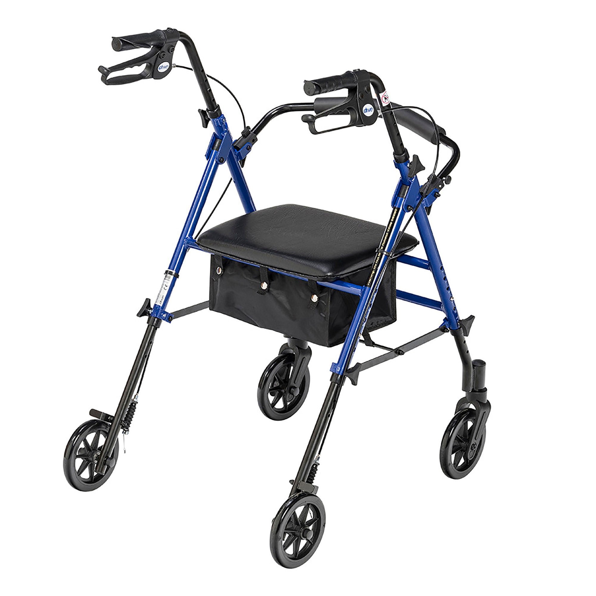 drive Four Wheel Rollator, Blue 