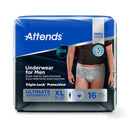 Attends for Men Absorbent Underwear, Heavy Absorbency, X-Large (Case of 64) 