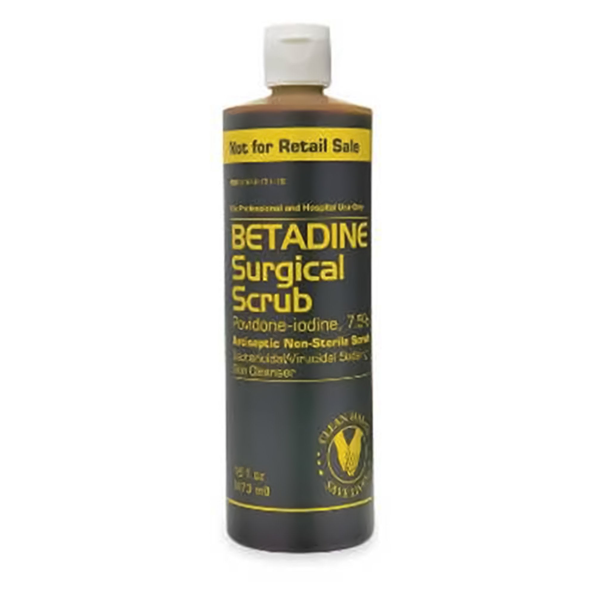 Emerson Healthcare Surgical Scrub Solution Betadine 4 oz. Bottle 7.5% Strength Povidone-Iodine NonSterile (36/CS) 