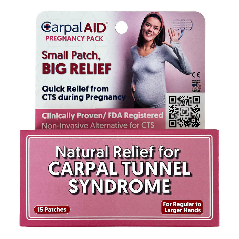 CarpalAid Patch Pregnancy Hand-Based Carpal Tunnel Support, Large (Case of 720)