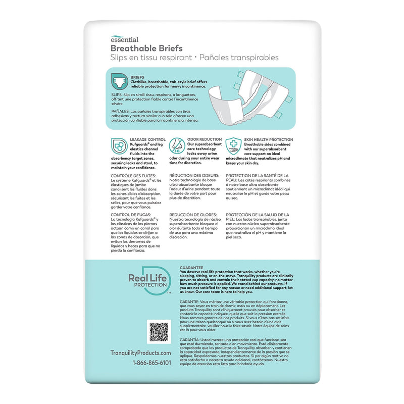 Tranquility Essential Heavy Incontinence Brief, Extra Small (10/BG) 