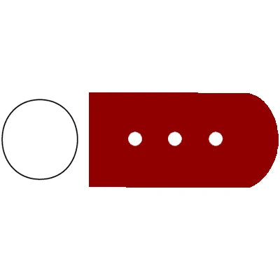 SklarTip Vented Instrument Protectors - 19mm x 10mm, Maroon - 96-1400 