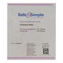 Ostomy Barrier Precut, Extended Wear Adhesive Tape Collar 57 mm Flange Red Code System 1-1/8 Inch Opening 5 X 5 Inch (Case of 40)