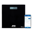 Floor Scale A&D Medical Digital Display 200 kg Capacity Chrome Battery Operated