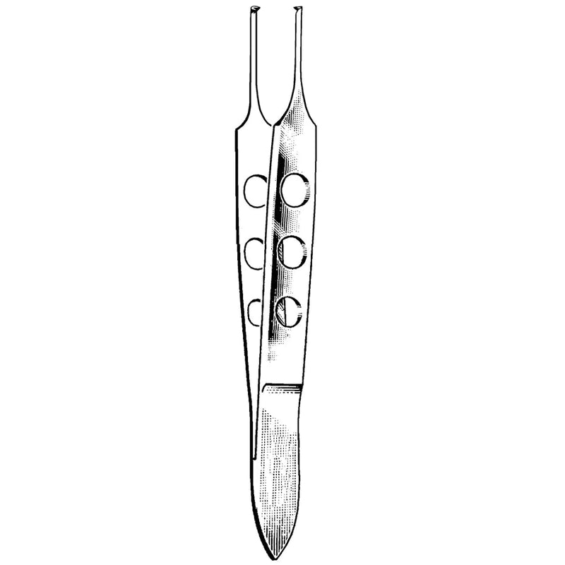 Econo Sterile Bishop-Harmon Forceps - 3-1/2", 1x2 Teeth, Disposable, CS 10 - 96-3615 