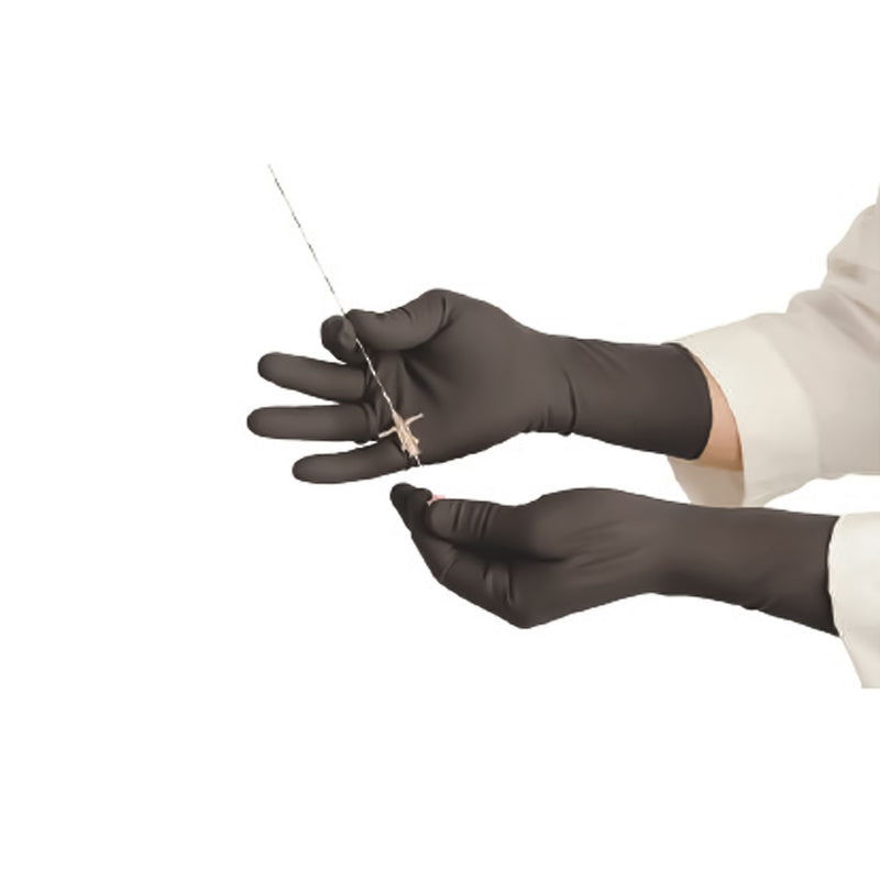 Radiation Reducing Glove ProGuard RR1 Size 7 Sterile Pair Lead / Dry Natural Rubber Extended Cuff Length Smooth Gray Not Chemo Approved (Box of 5 Pairs)