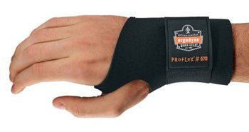 Wrist Support ProFlex 670 Ambidextrous Single Strap Neoprene Left or Right Hand Black Medium (Each)