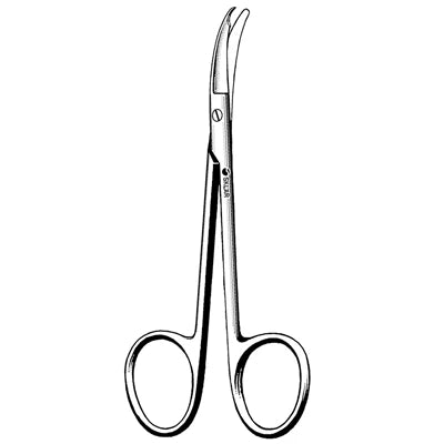 Merit Shortbent Suture Scissors - 3-1/2" - 97-369