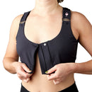 heart&core Sports and Medical LLC Shirl Post Surgical Bra, Black, Queen Size (36/CS)