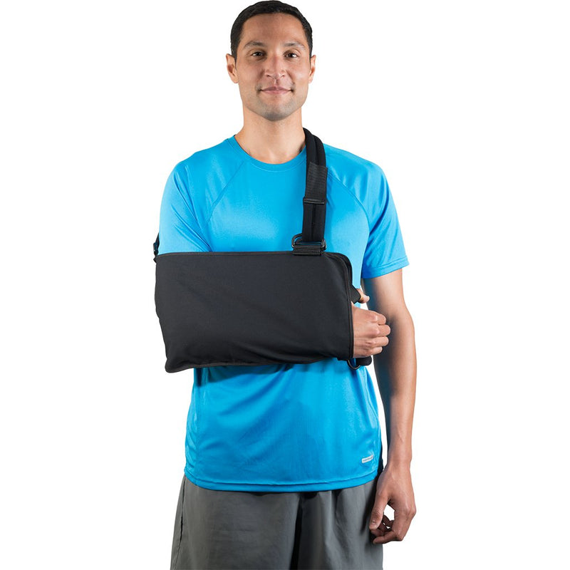 Shoulder Immobilizer Deluxe Large Cotton / Foam D-Ring / Hook and Loop Strap Closure Envelope Left or Right Shoulder (Each)