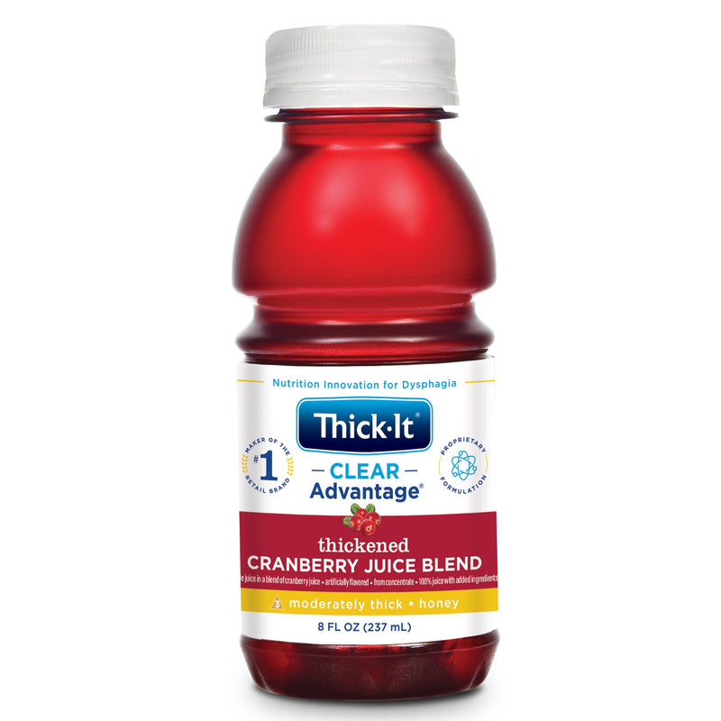 Thick-It Clear Advantage Honey Consistency Cranberry Thickened Beverage (Case of 24)