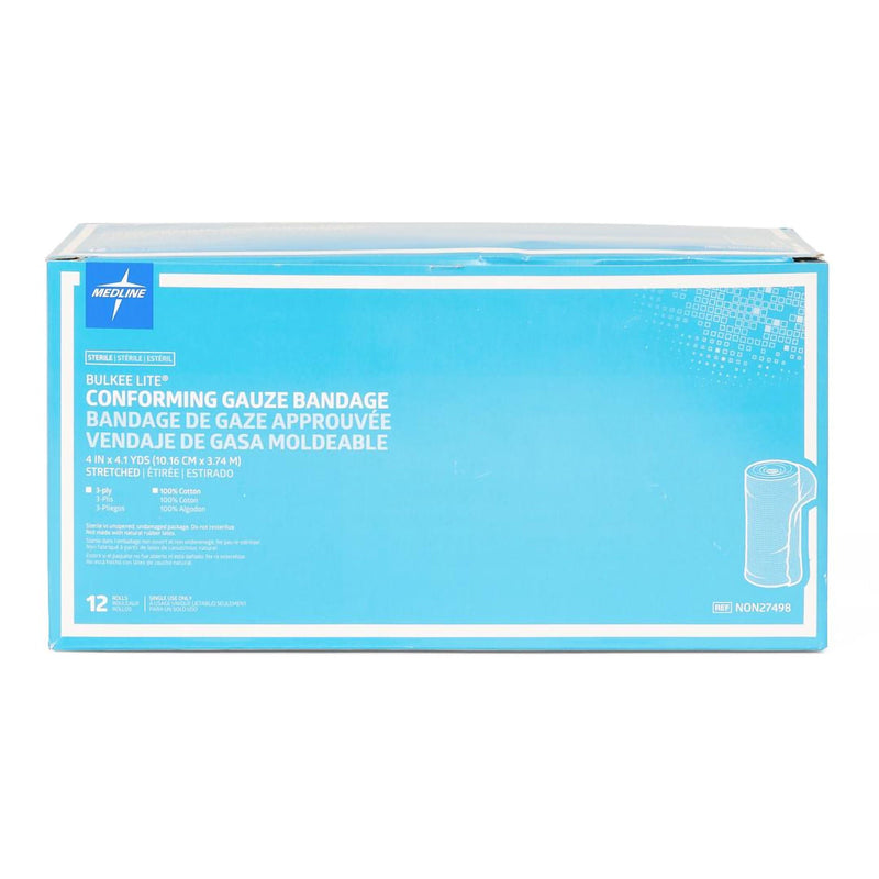 Bulkee Lite Conforming Gauze Bandage, 4 Inch x 4.1 Yard (Case of 96)