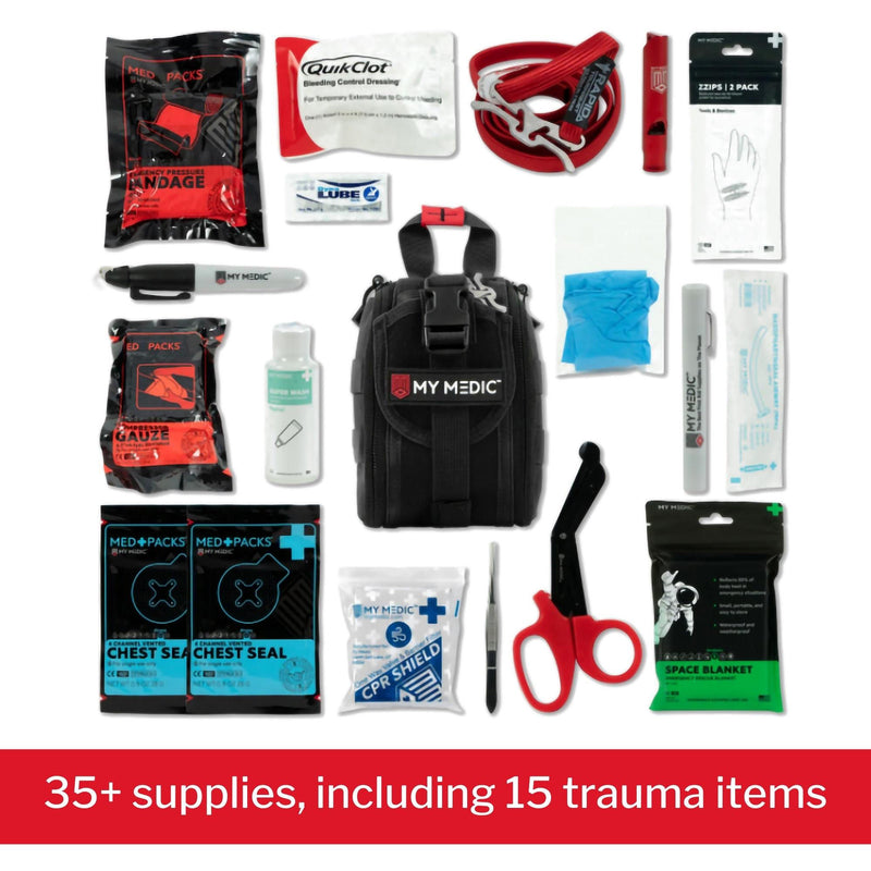 My Medic Trauma First Aid Kit in Nylon Bag – Medical Supplies for Emergencies (Each)