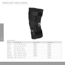Ossur Rebound Wraparound / Open Patella Hinged Knee Brace, Extra Large 