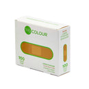 Tru-Colour Skin Tone Shade Fabric Bandage Adhesive Strips – Olive, 1 x 3 Inch (Case of 12) 
