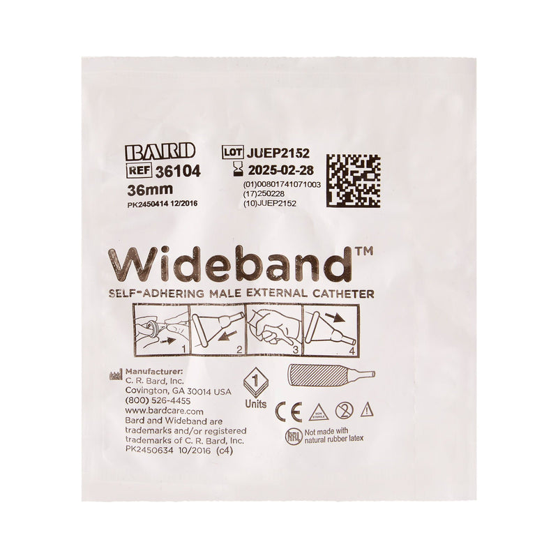 Bard Wide Band Male External Catheter, Large