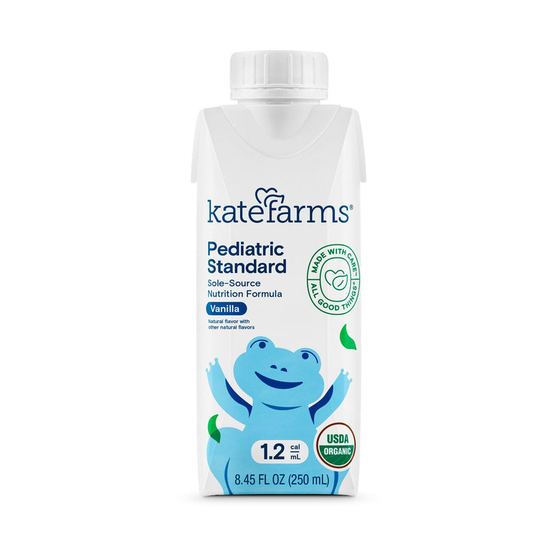 Kate Farms Pediatric Standard 1.2 Sole-Source Nutrition Formula, Vanilla (Case of 12)