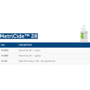 Metrex Research MetriCide 28 Glutaraldehyde High-Level Disinfectant, 1 gal Jug (4/CS) 
