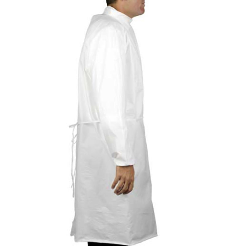Cleanroom Gown One Size Fits Most White Sterile Not Rated Disposable (Carton of 50)