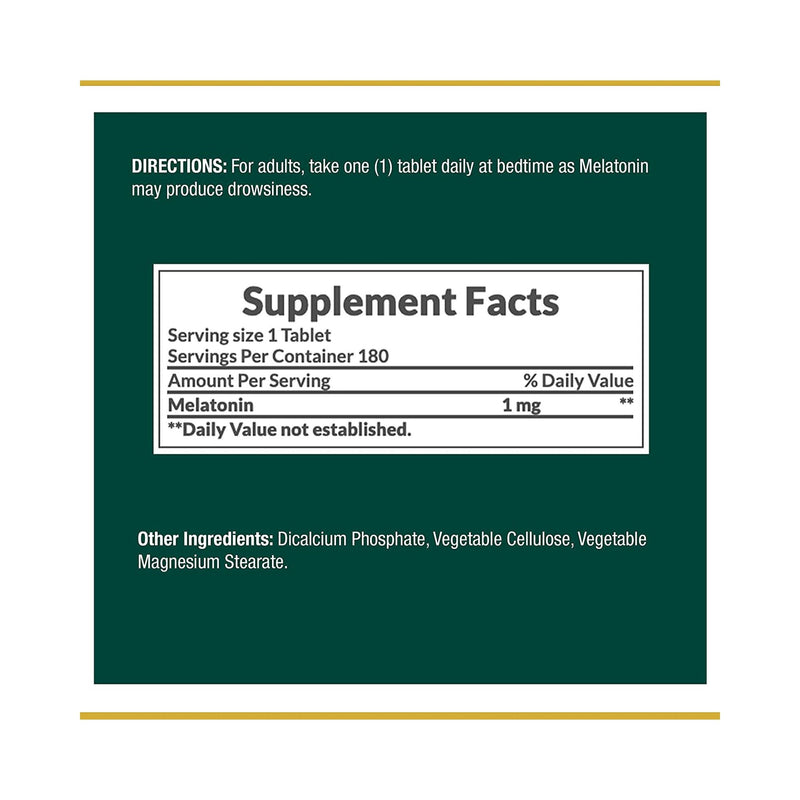 Nature's Bounty Melatonin Natural Sleep Aid