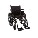 McKesson Brand McKesson Lightweight Wheelchair, 18 Inch Seat Width 