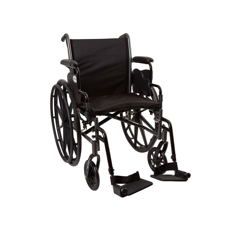 McKesson Lightweight Wheelchair, 18 Inch Seat Width (Each)