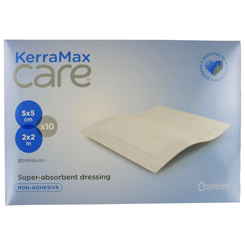 KerraMax Care Super Absorbent Wound Dressing, 2 x 2 Inch (Case of 1100)