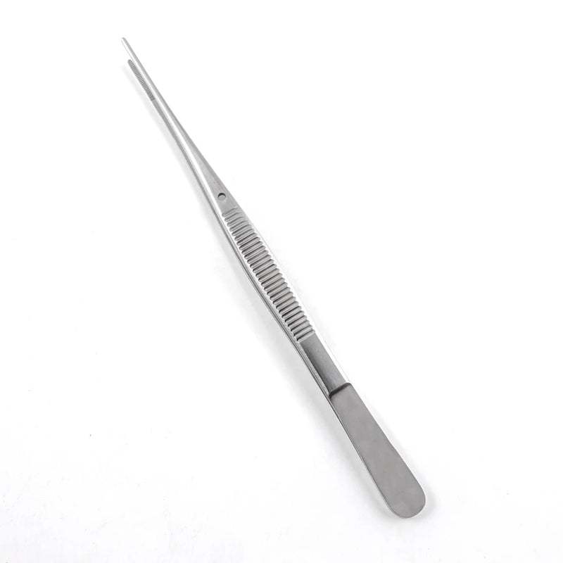 Merit Sterile Semken Dressing Forceps - 5", Straight, Serrated, Disposable, CS 25 - 96-2450m