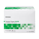 McKesson Paper Medical Tape, 1 Inch x 1-1/2 Yard, White (Case of 8 Boxes)