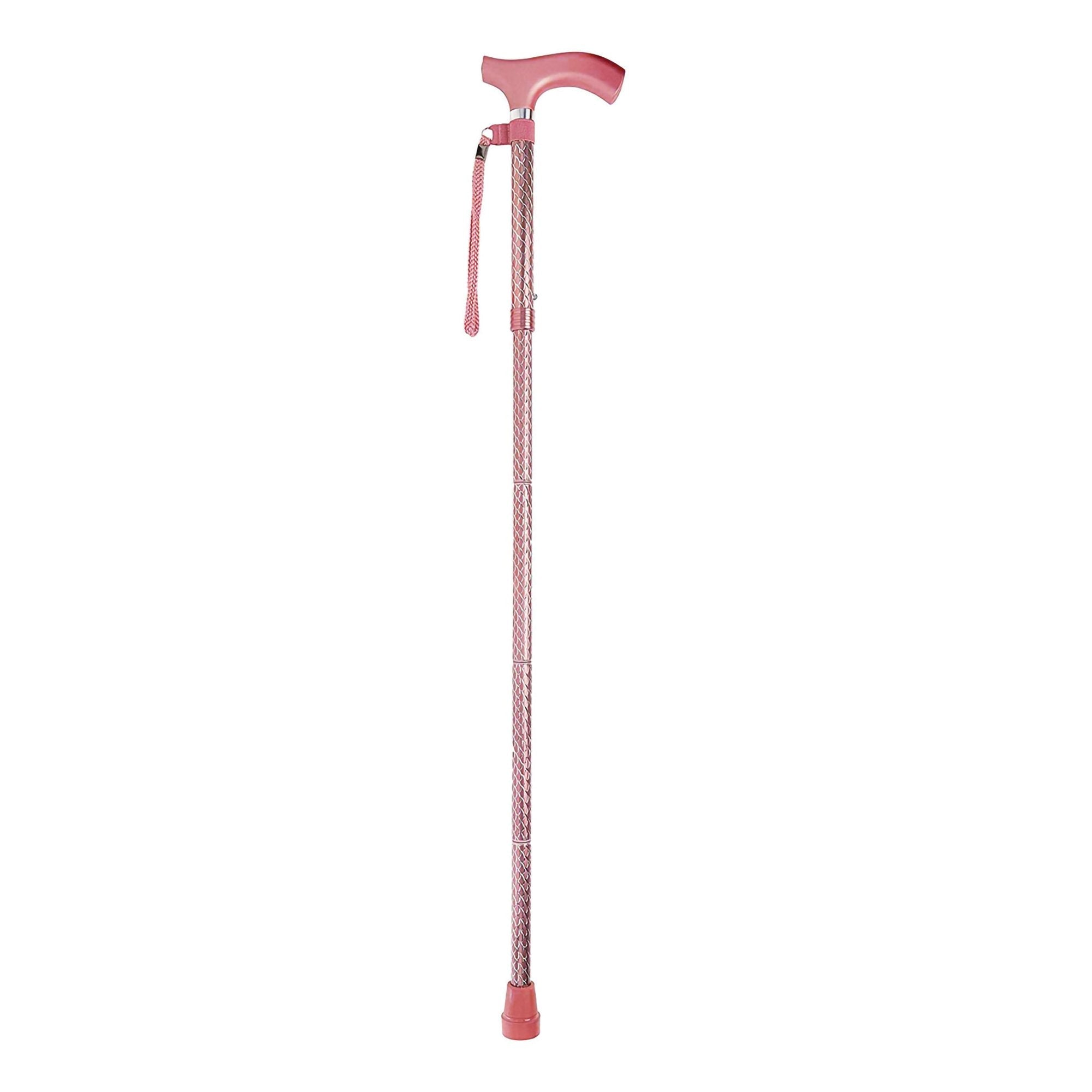 Mabis Healthcare Switch Sticks Folding Cane, Rose Gold 
