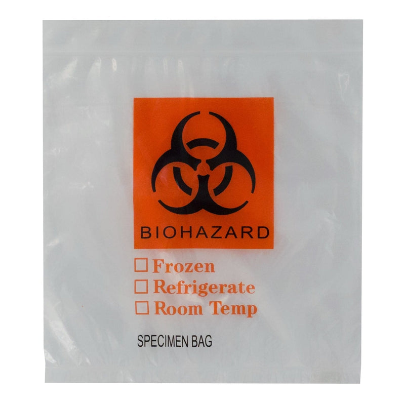ASP Global LLC Specimen Transport Bag with Document Pouch, Zip Closure, 12 x 15 Inch (1000/CS)