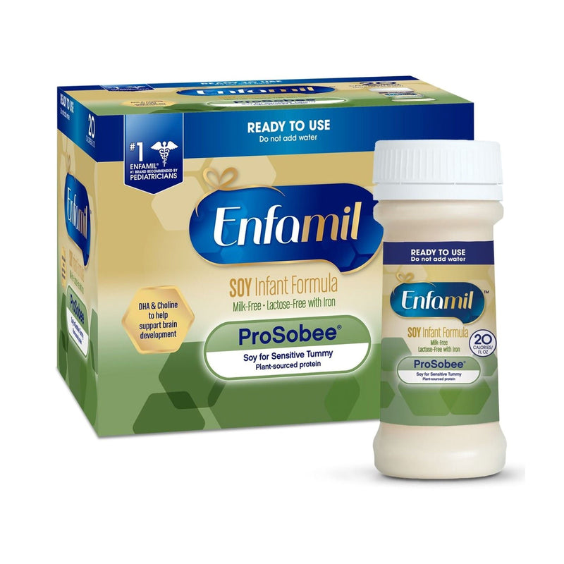 Enfamil ProSobee Infant Formula, 2 oz. Ready to Use Nursette Bottle (Case of 48)