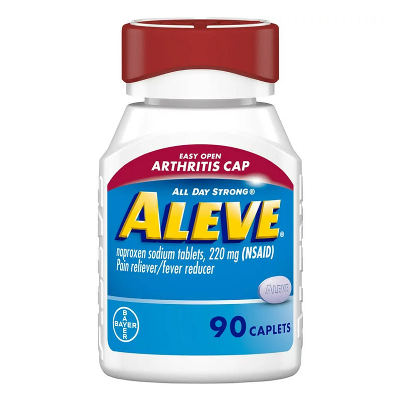 Aleve Caplets with Easy Open Arthritis Cap (Bottle of 90)
