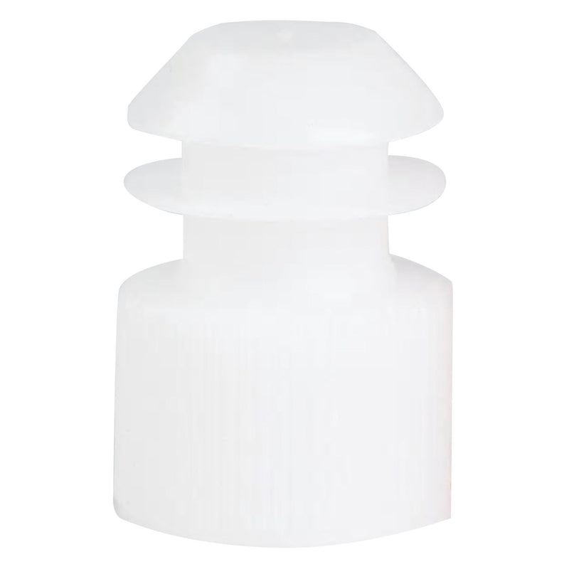 McKesson Flanged Plug Caps, White, Polyethylene, for use with 16mm Tubes (Case of 10000)