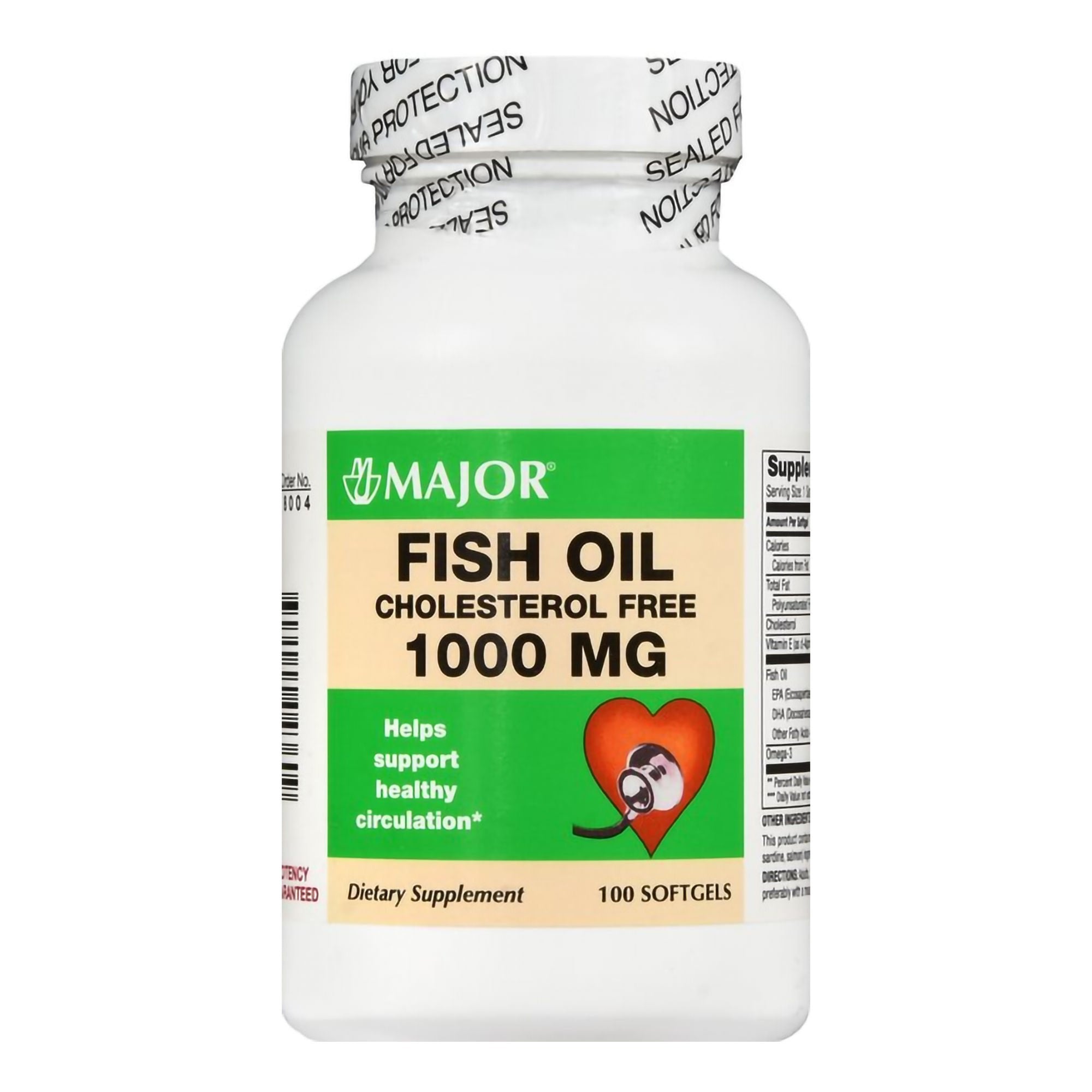Major Fish Oil Omega 3 Supplement (Bottle of 100) 