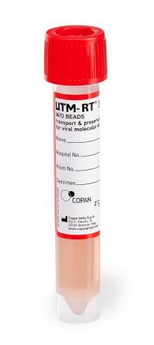 Transport Media UTM-RT Universal Transport Medium Translucent with Red Cap Tube Format (Case of 6 Pkss)