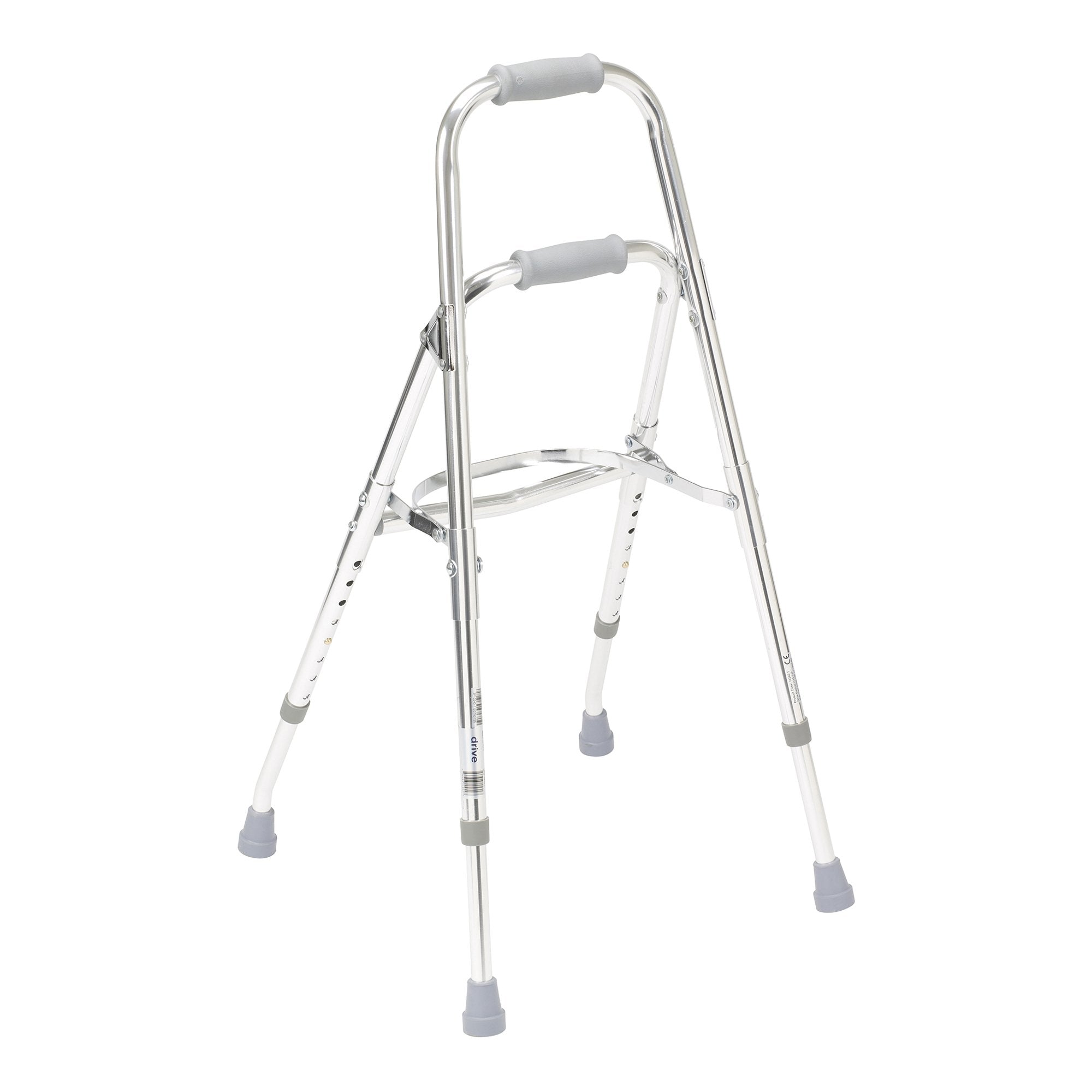 Drive DeVilbiss Healthcare drive Hemi Aluminum Side Step Folding Walker, 29.5 – 37 Inch Height 