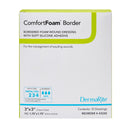 Sion Brands LLC ComfortFoam Border Foam Wound Dressing w/ Soft Silicone Adhesive, 7.6 x 7.6 cm (10/BX) 