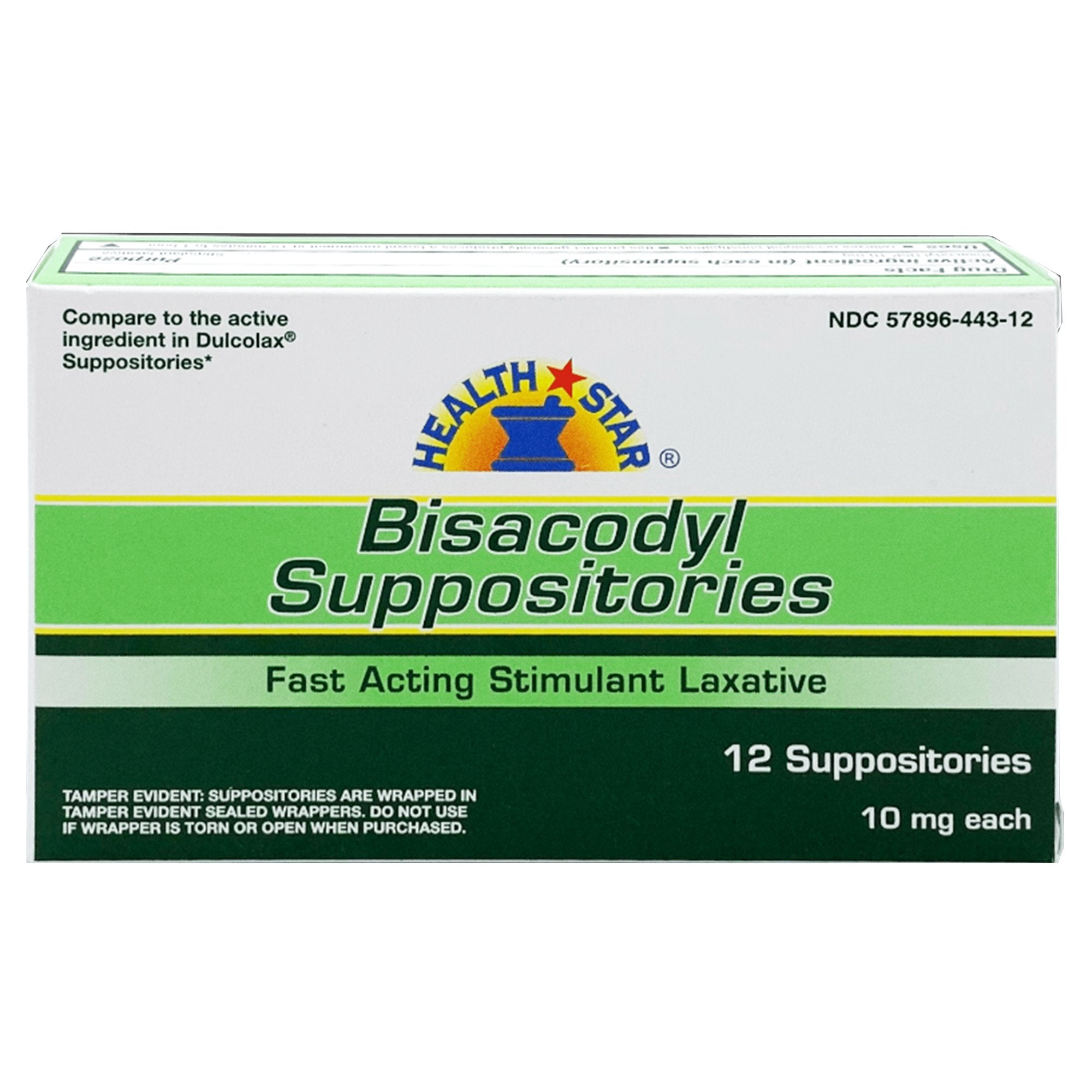 Geri-Care Health*Star Bisacodyl Laxative Suppository (72/CS) 