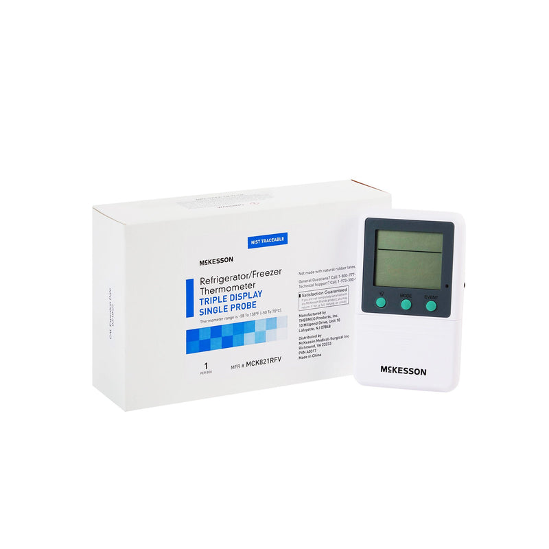 McKesson Refrigerator/Freezer Thermometer, Digital Display, -58° – +158° F Range (Each)