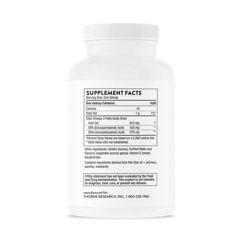 Thorne Super EPA Pro High EPA Omega-3 Dietary Supplement (Bottle of 90)