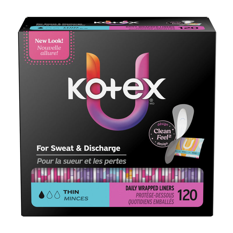 Panty Liner U by Kotex Thin Light Absorbency (Case of 600)