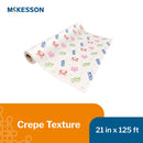 Table Paper McKesson 21 Inch Width 125 Foot Length Print (Sea Friends) Crepe (Case of 12 Rolls)