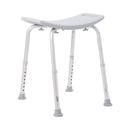 McKesson Brand McKesson Aluminum Bath Bench Without Backrest, 15.5 – 19.5 Inch, Gray 