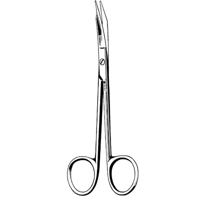 Merit Goldman-Fox Scissors - 5", Curved, Serrated, Blunt/Blunt - 97-249