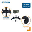 McKesson Exam Stool, Gunmetal, without Backrest 